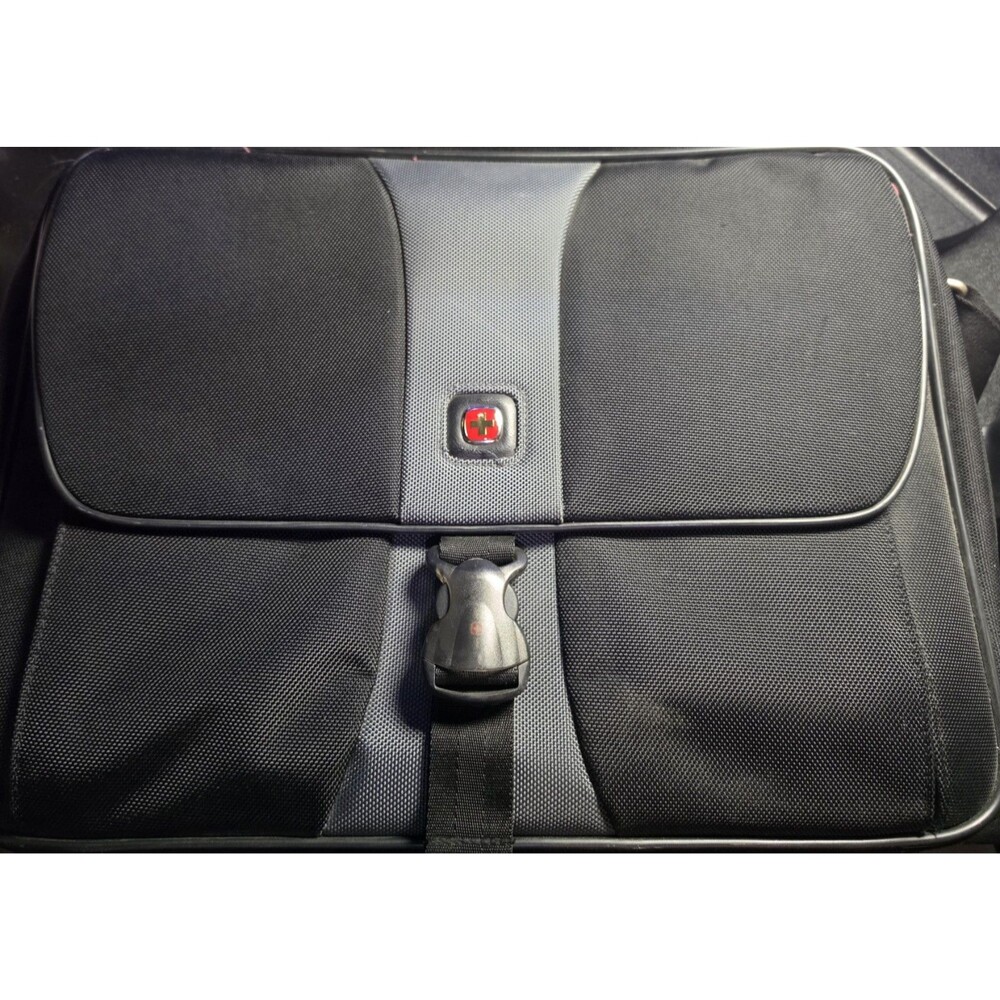 Wenger SwissGear Rolling Laptop Briefcase Black Gray Wheeled Business Travel Bag